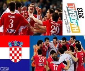 yapboz Hentbol Dünya 2013 Hırvatistan bronz madalya